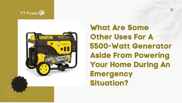 Using a 5500 Watt Generator for Home Backup Power Essentials